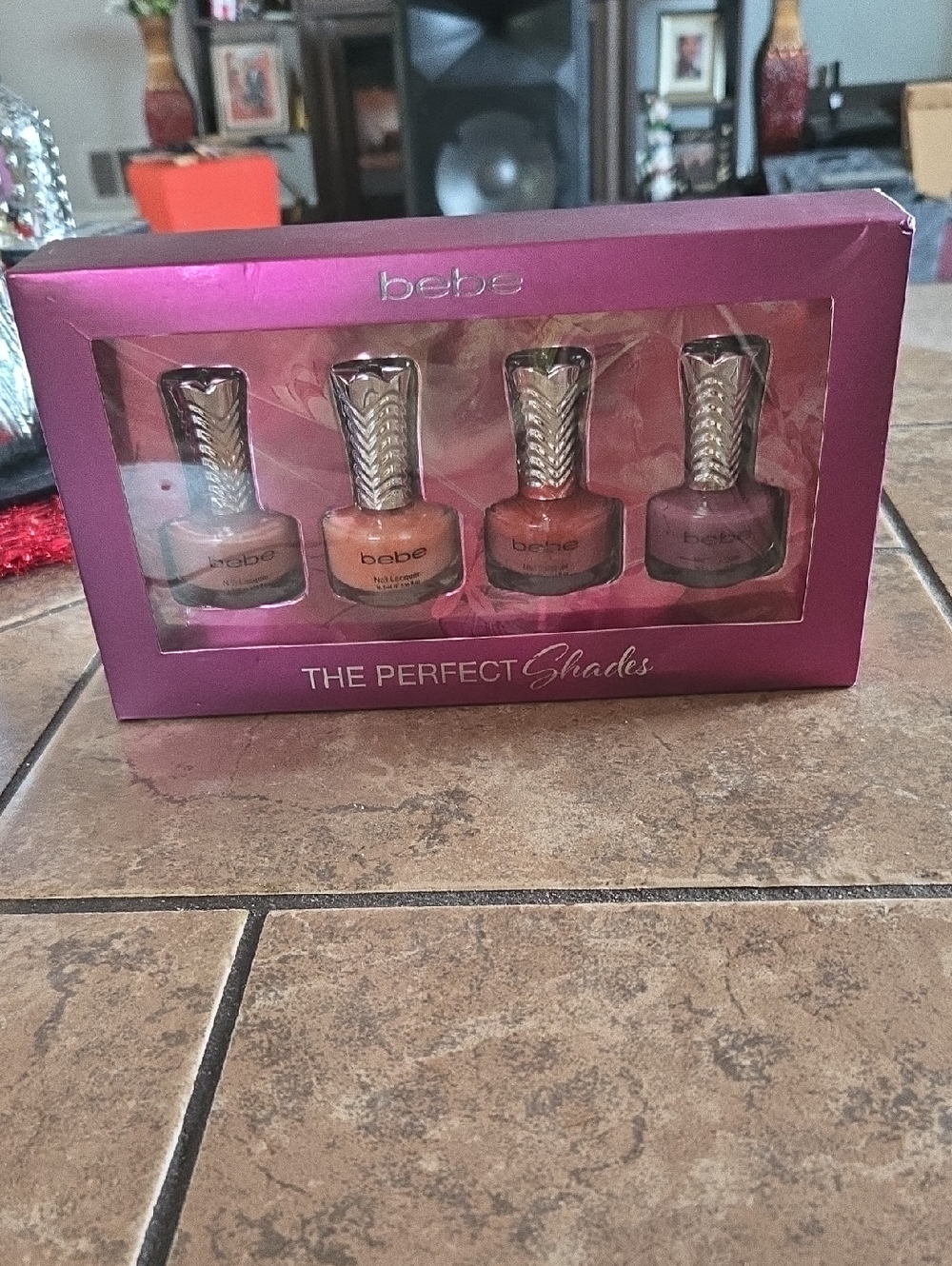 💕bebe Nail Polish Set – Pink, Mauve, Bronze, Rose Gold💞